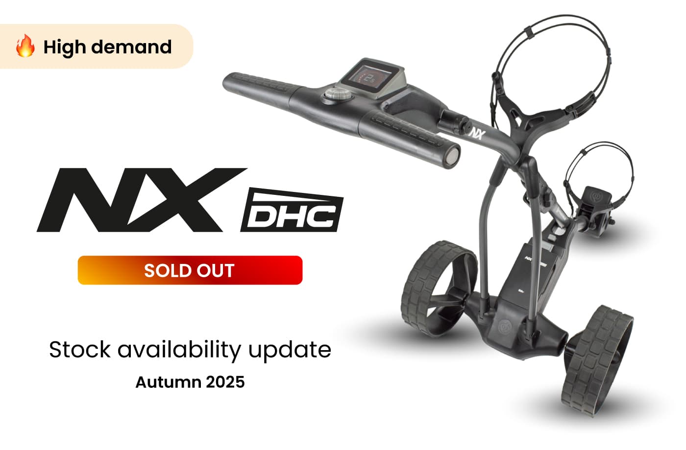 PowerBug NX Downhill Control electric golf trolley update