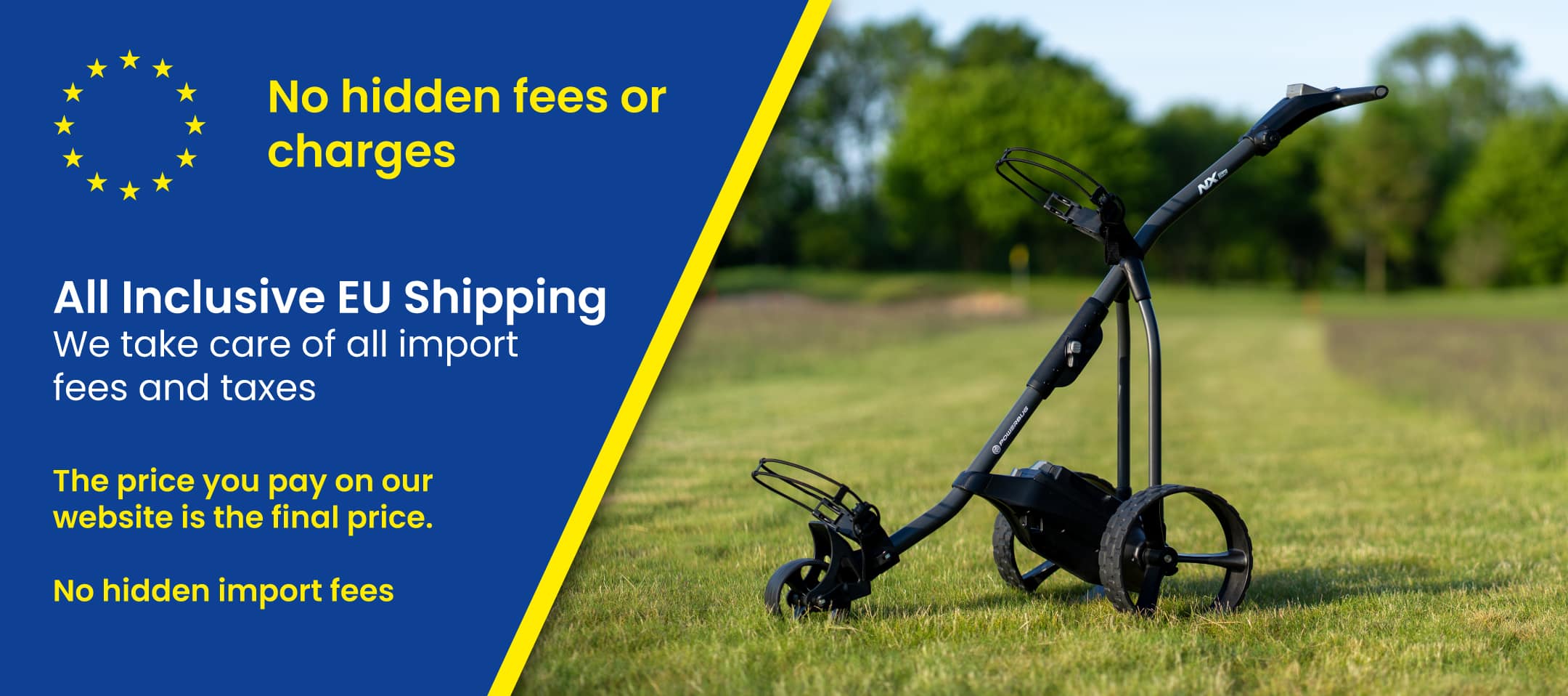 PowerBug EU electric golf trolley