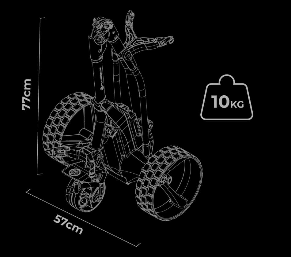 PowerBug NX DHC dimensions and weight